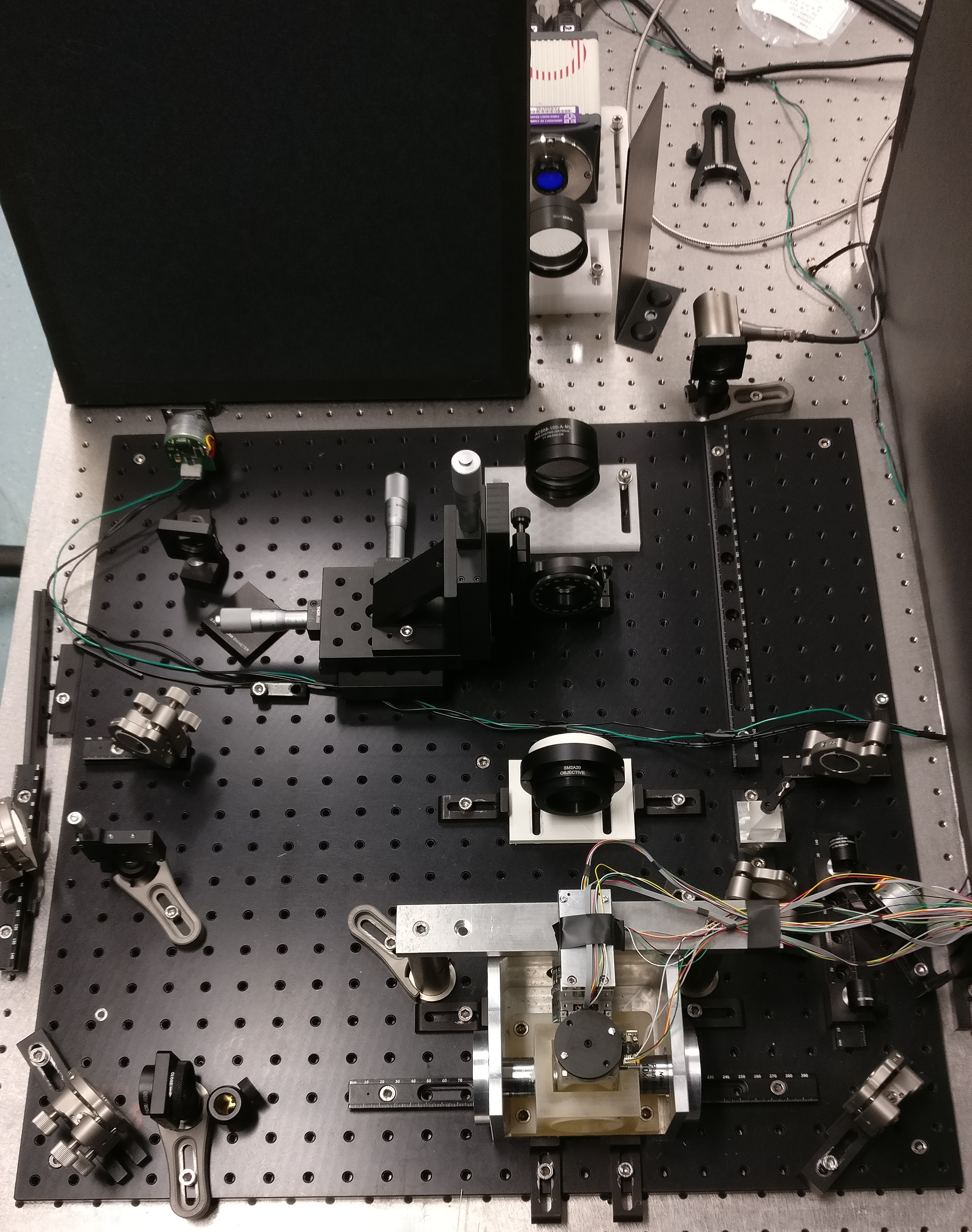 Layout overview of the multiview lightsheet microscope